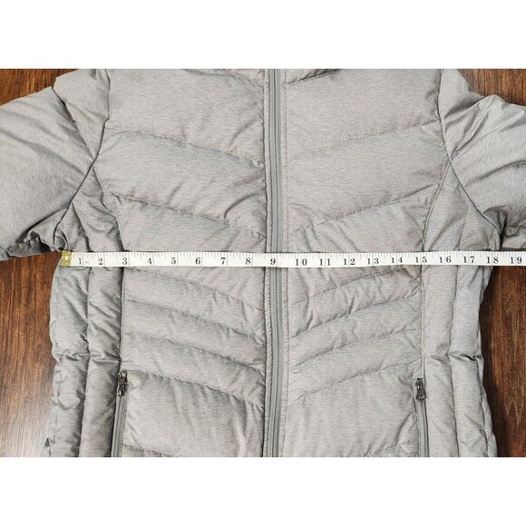 Lucy Activewear Heather Gray Insulated Quilted Puffer Jacket Coat M, EUC - Picture 6 of 12